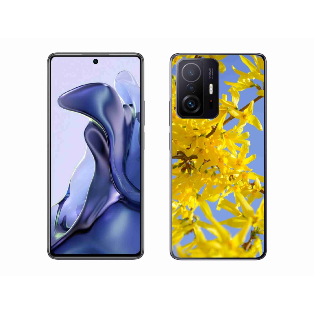 Gél borítás mmCase a Xiaomi 11T-hez - sárga virágok