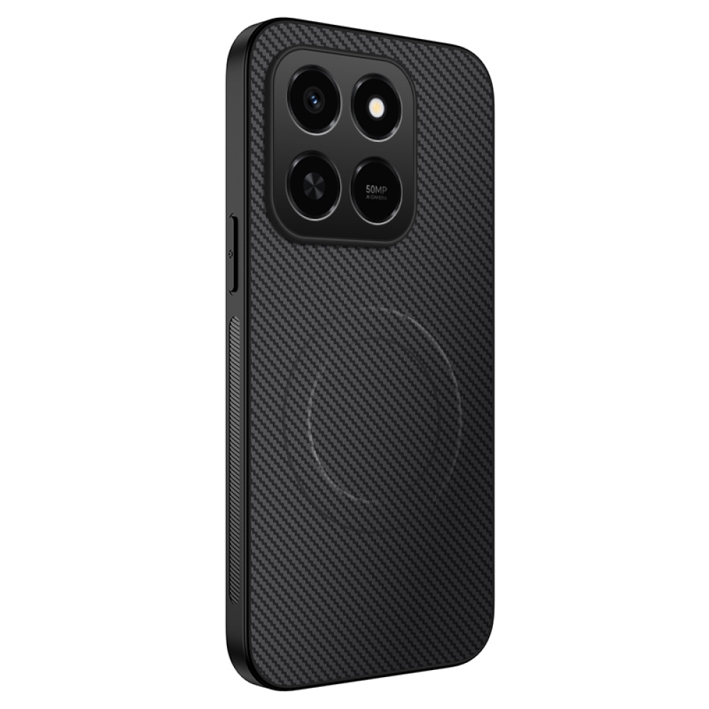 WLF zselés tok fix hátlappal és MagSafe készülékkel a Honor 400 Smart 5G/4G/Honor X7d készülékhez - fekete