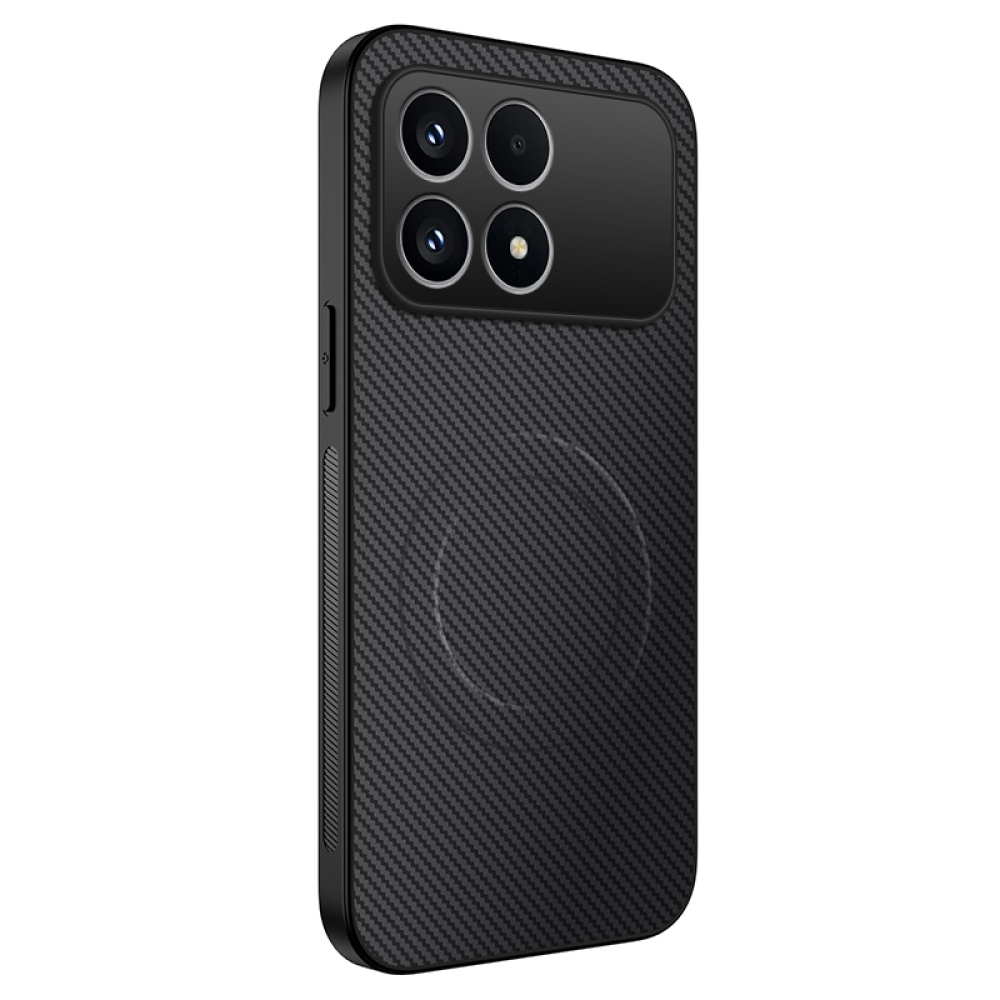 WLF zselés tok fix hátlappal és MagSafe-rel a Xiaomi Poco F8 Pro 5G számára - fekete