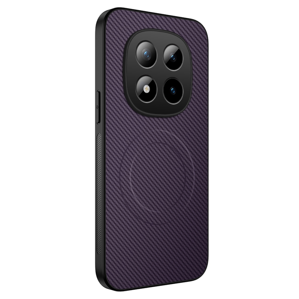 WLF zselés tok fix hátlappal és MagSafe a Xiaomi Redmi Note 15 Pro+ 5G számára - lila