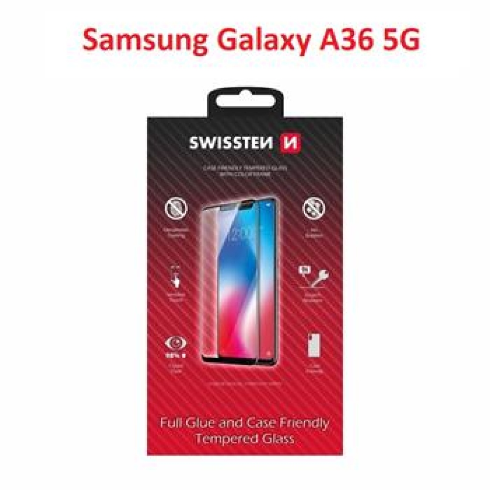 Swissten teljes képernyő edzett üveg a Samsung Galaxy A36 5G készülékre