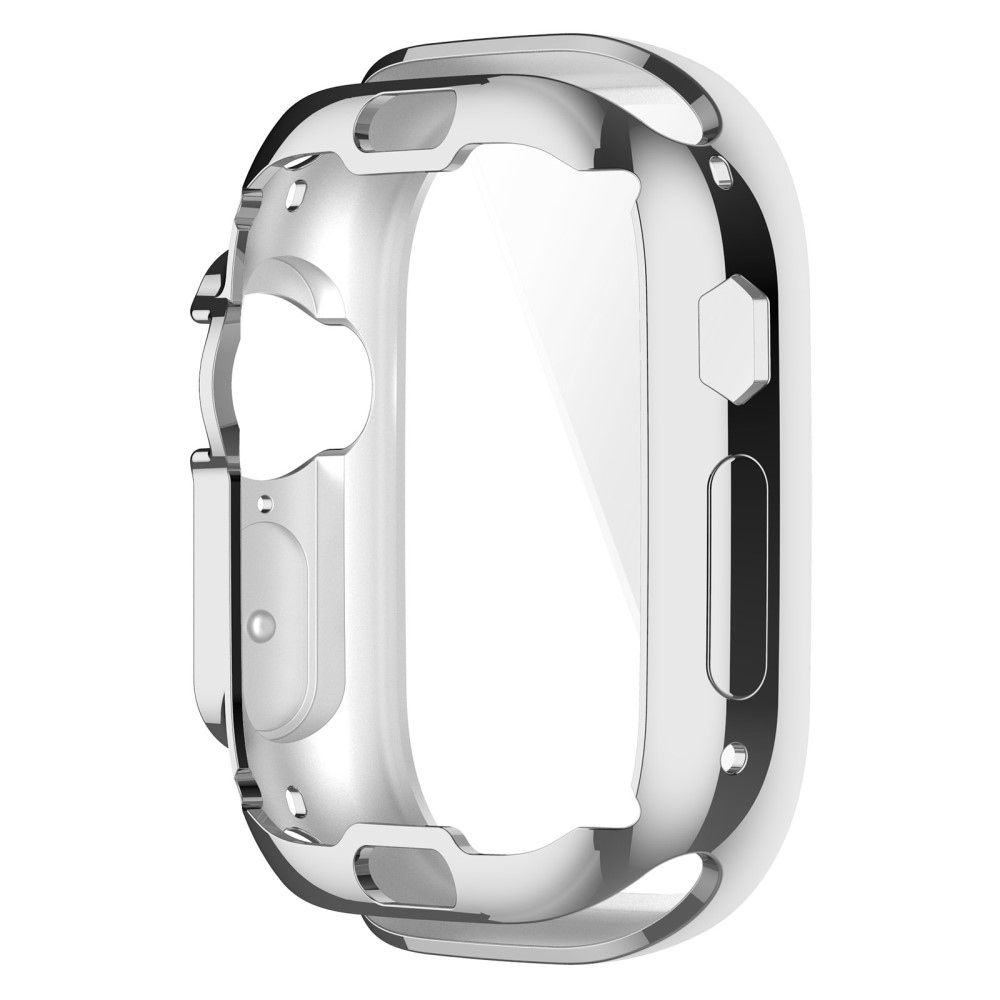Puha, felpattintható gél védőtok az Apple Watch Ultra/Ultra 2 49 mm-es órájához - ezüstszínű