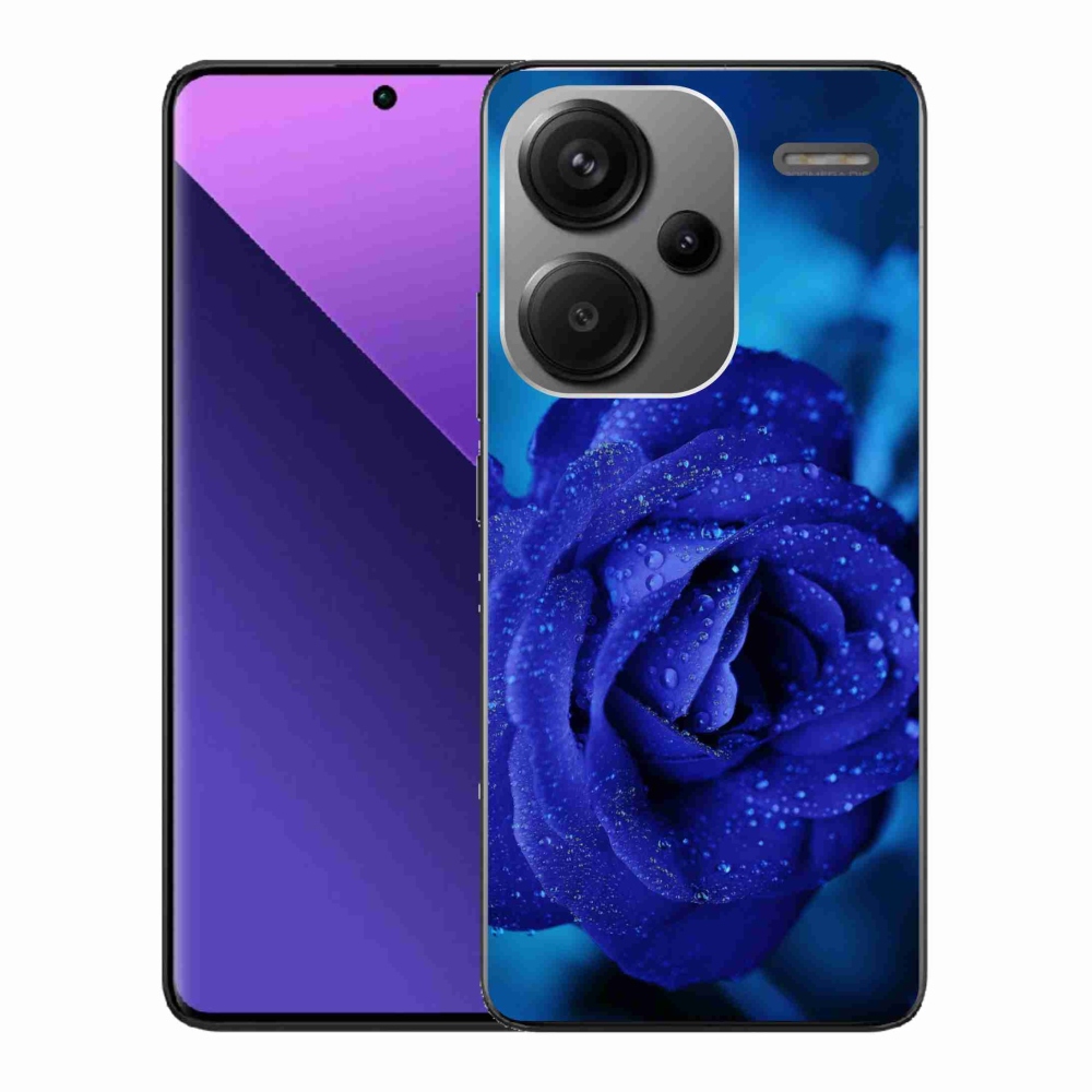 Gél tok mmCase a Xiaomi Redmi Note 13 Pro+ 5G számára - kék rózsa