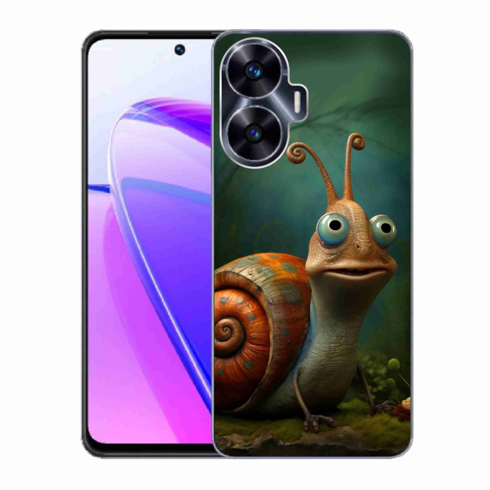 Zselés borító mmCase a Realme C55 készülékhez - csiga