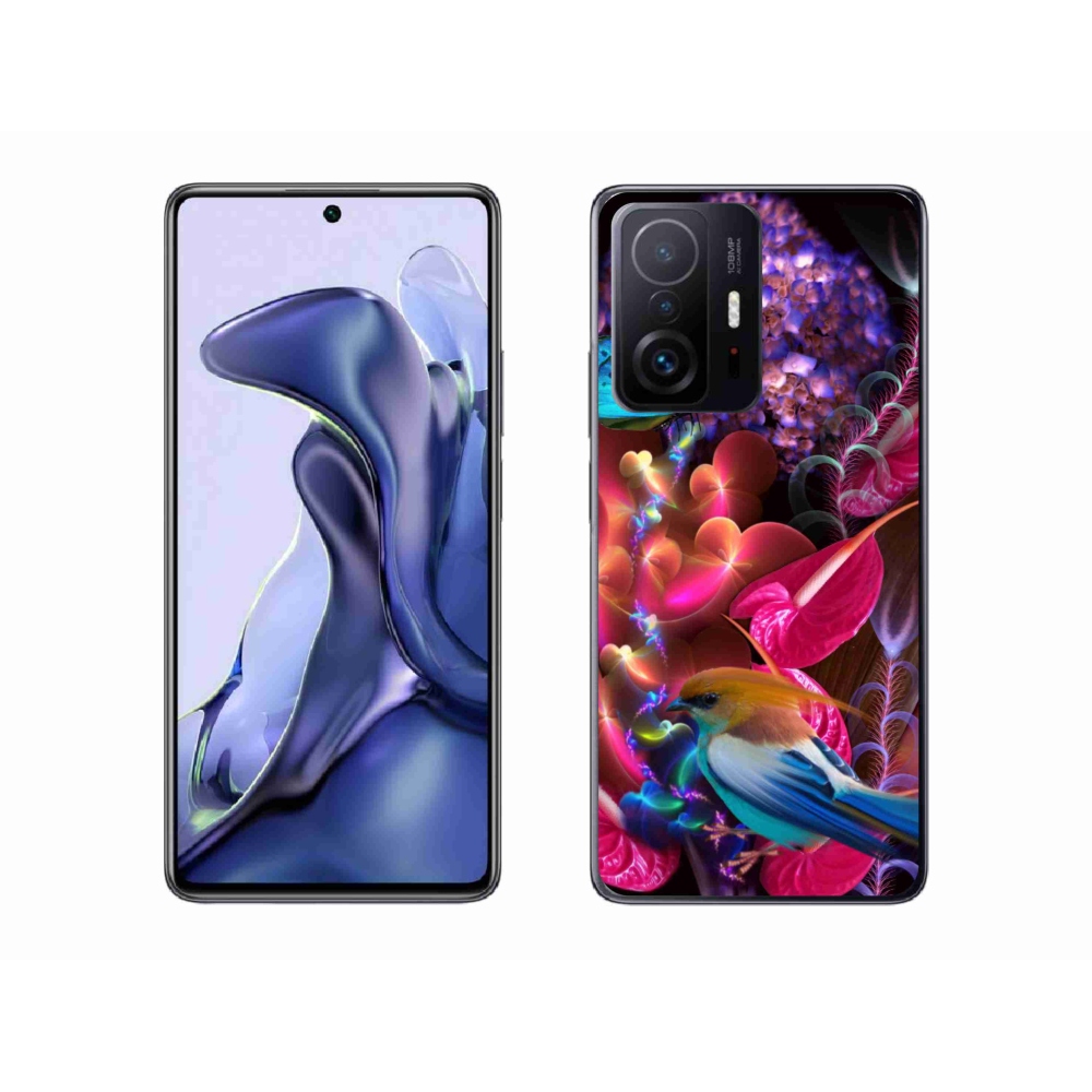 Gél borító mmCase a Xiaomi 11T-hez - színes virágok