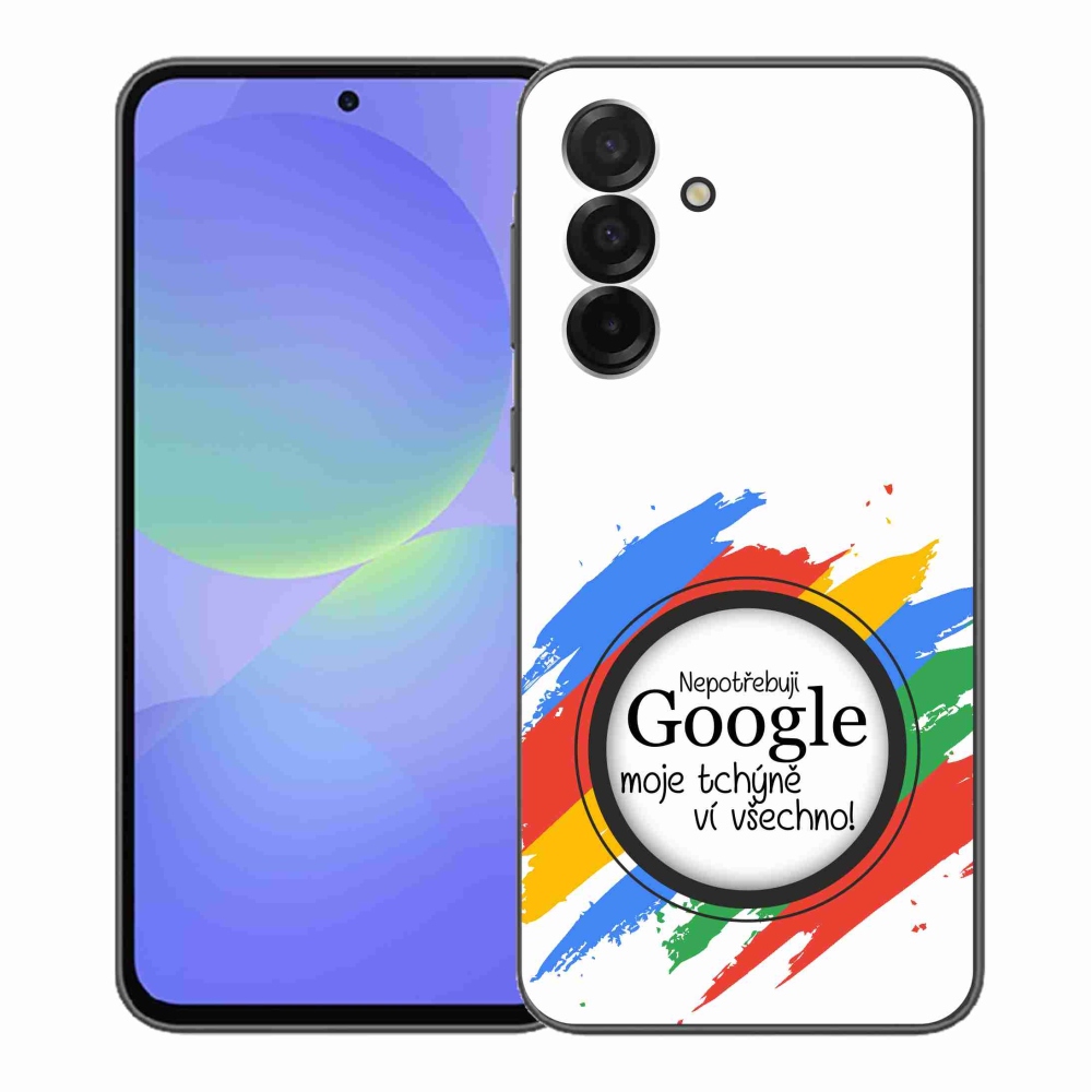 Gél borító mmCase Samsung Galaxy A36 5G - anyós tudja, minden fehér háttérrel