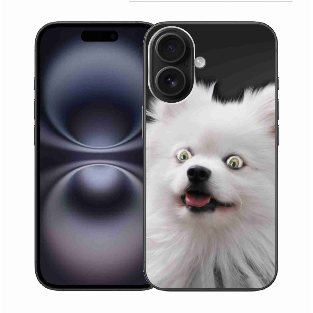 Zselés borítás mmCase iPhone 16 készülékhez - fehér tipp