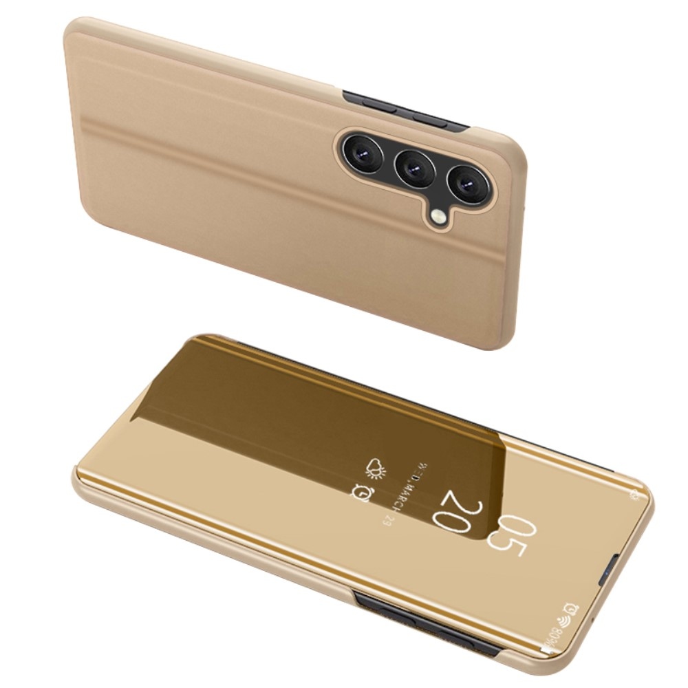 Átlátszó zárófedél matt előlappal a Samsung Galaxy M55 5G készülékre - arany színű