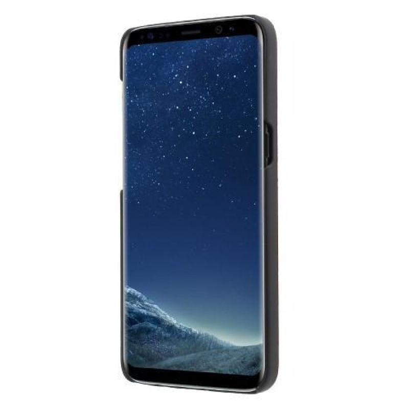Fából készült tok motívummal Samsung Galaxy S8 Plus - koponya