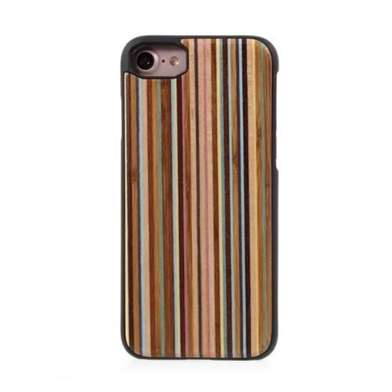 Woody műanyag tok iPhone 6 és iPhone 6s készülékhez - szivárványszínű fa