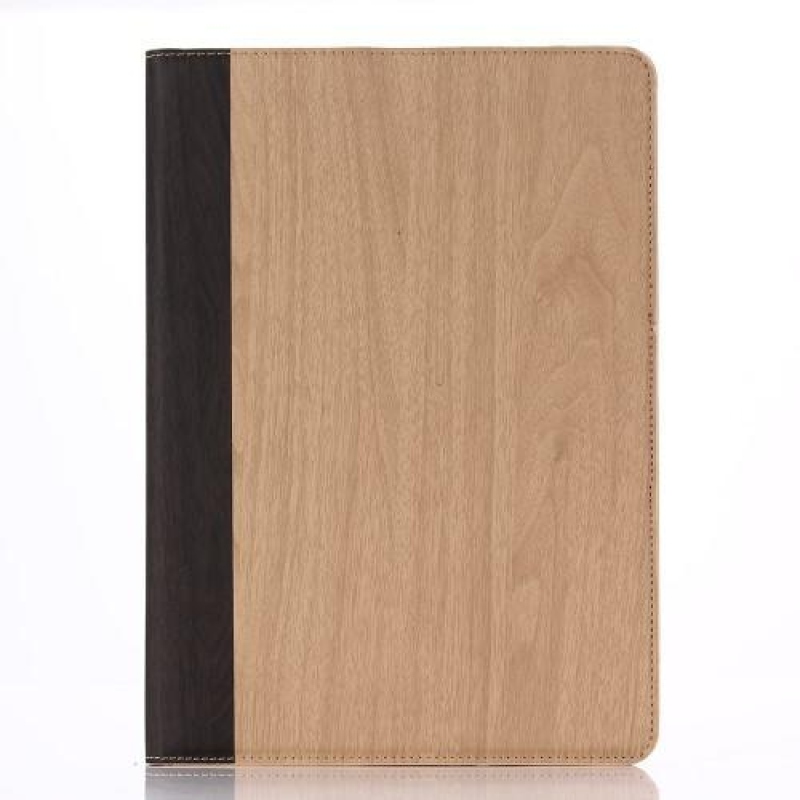 Woody PU bőr tok iPad Air 2 készülékhez - világosbarna
