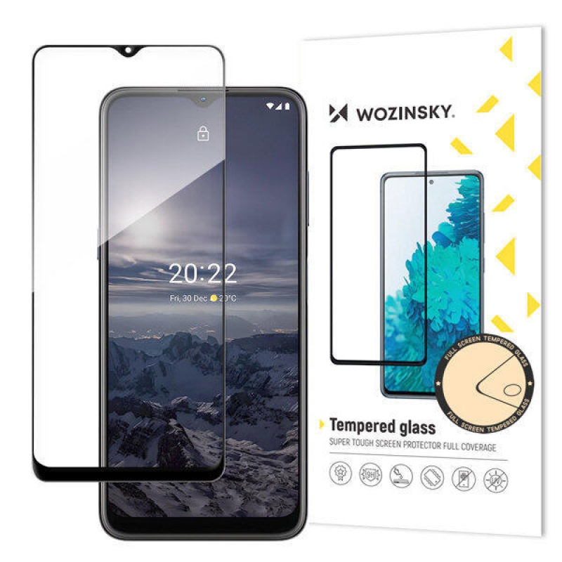 Wozinsky teljes képernyős edzett üveg Nokia G11/G21 készülékhez - fekete