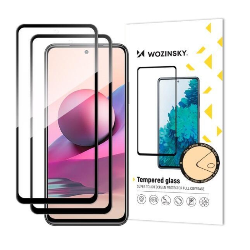 Wozinsky teljes képernyő edzett üveg Xiaomi Redmi Note 10/Note 10S/Poco M5s - 2 db