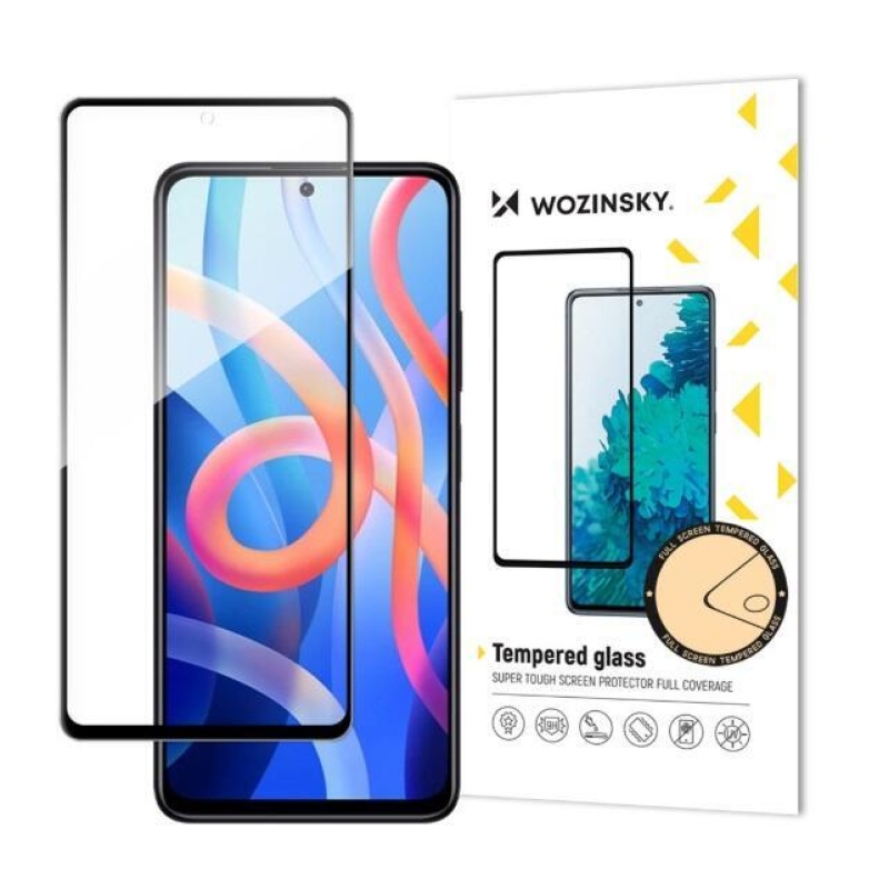 Wozinsky teljes képernyő edzett üveg Xiaomi Redmi Note 11 4G/Note 11S - fekete