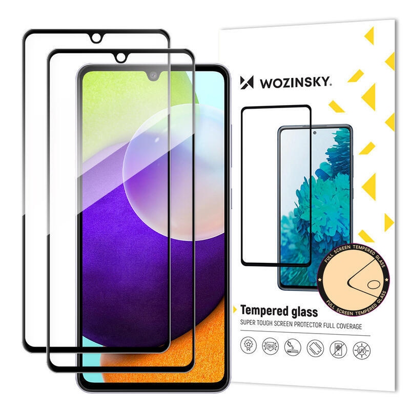 Wozinsky teljes képernyő edzett üveg Samsung Galaxy A33 5G-hez - fekete - 2db