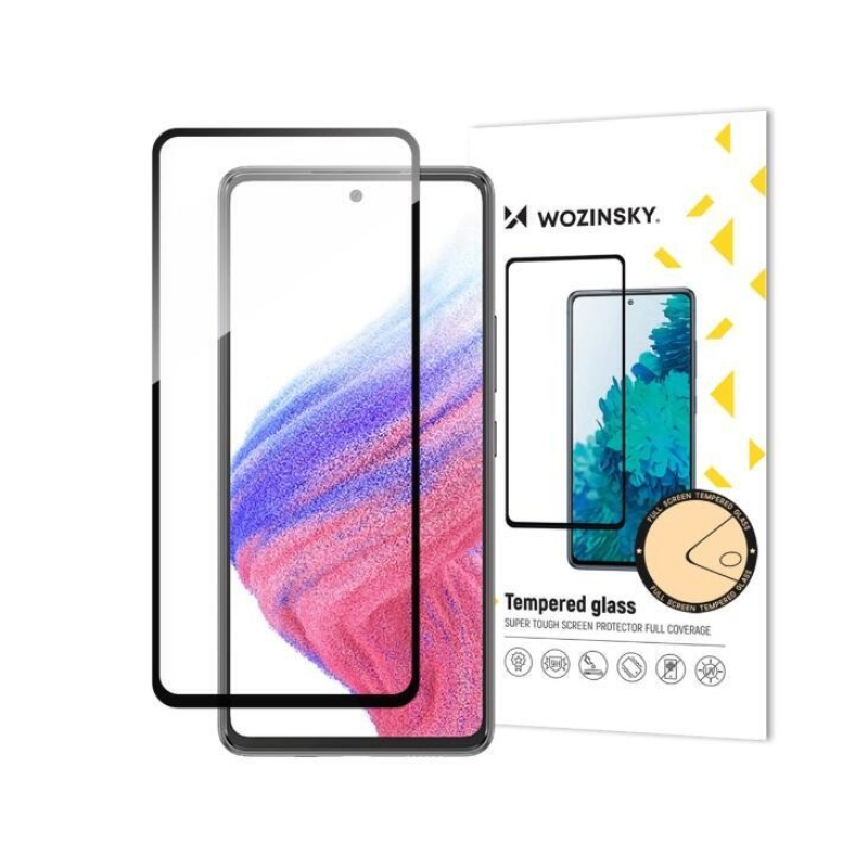 Wozinsky teljes képernyő edzett üveg Samsung Galaxy A54 5G - fekete