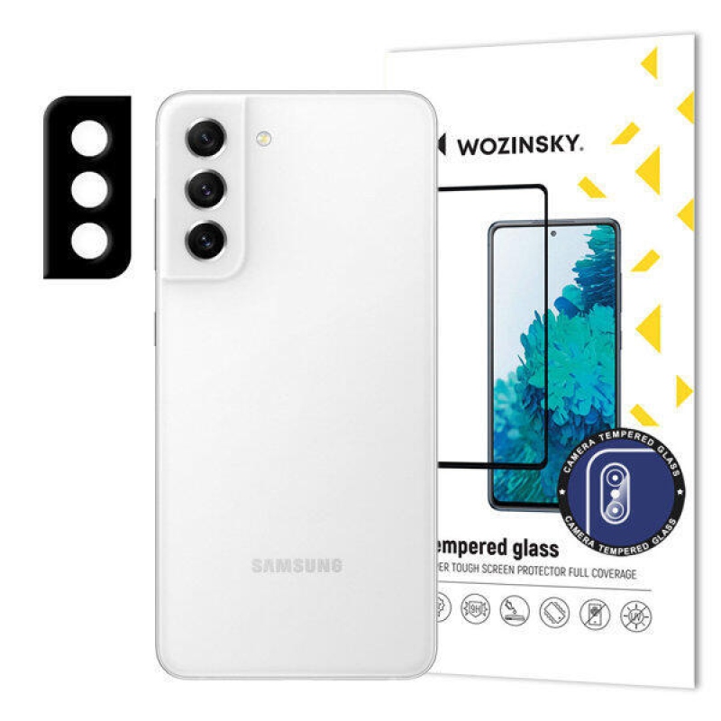 Wozinsky edzett üvegből készült kamera lencse Samsung Galaxy S21 FE - fekete