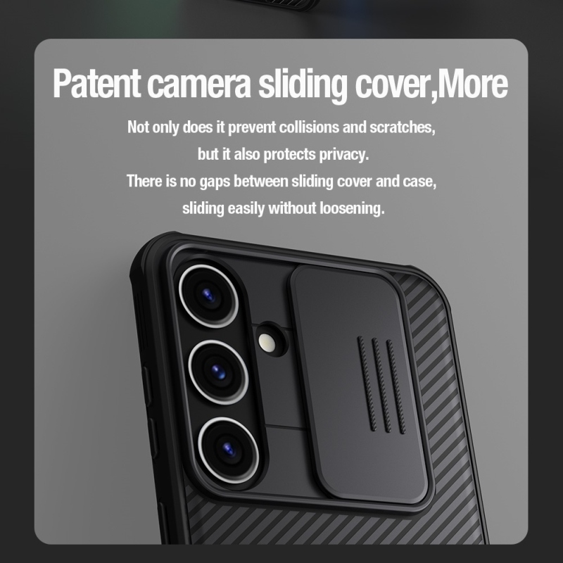 Nillkin CamShield PRO hátlap a Samsung Galaxy S24 készülékhez Fekete