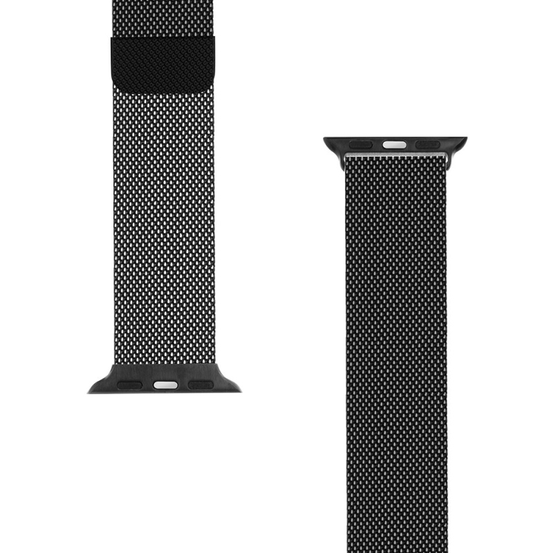 Tactical 333 Loop mágneses fémszíj Apple Watch 1/2/3/4/4/5/6/7/8/9/SE 38/40/41mm fekete színű órához