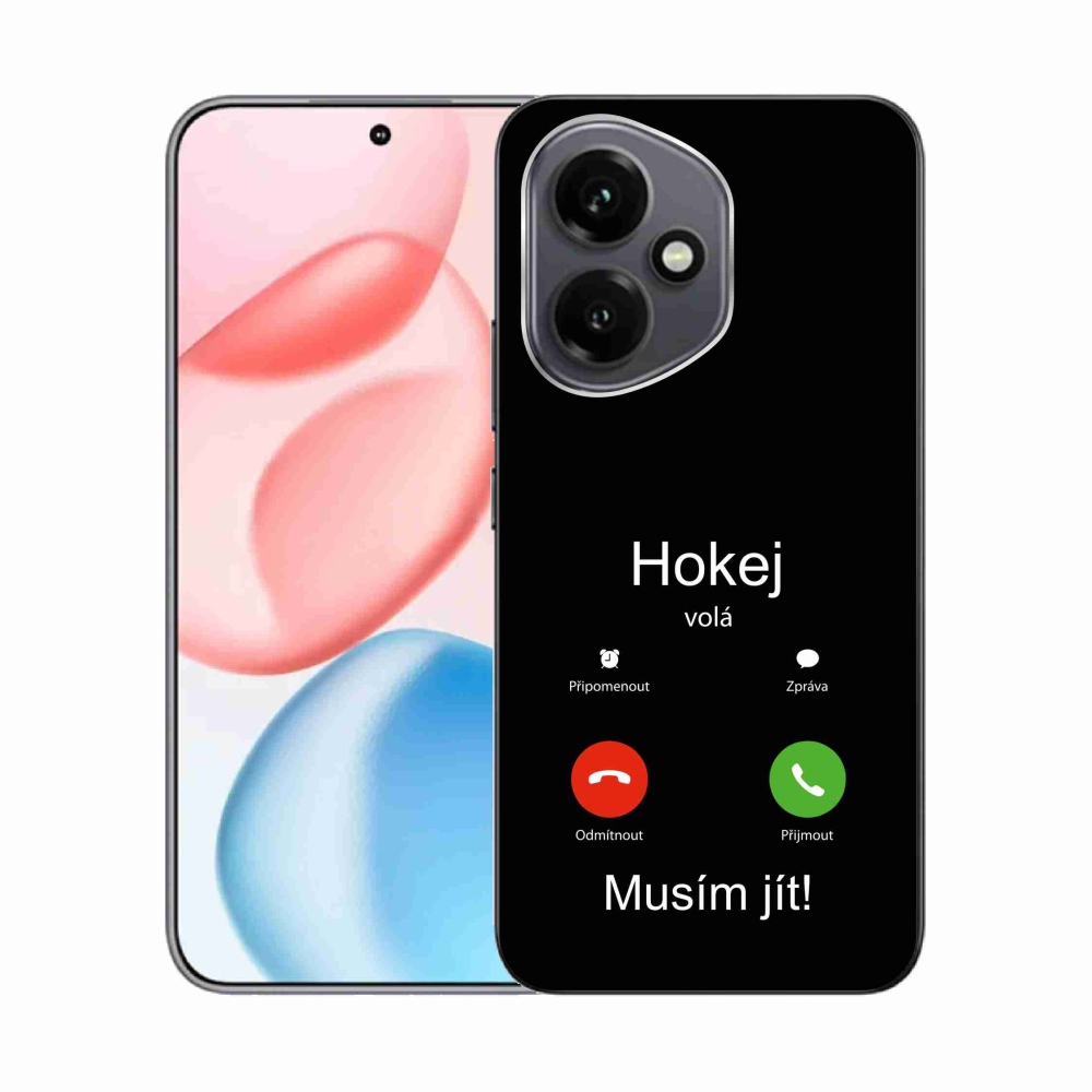 Gél borító mmCase a Honor 400-hoz - hoki hívások fekete háttérrel