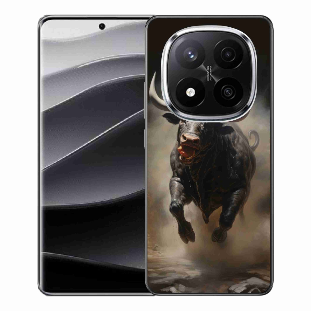 Gél borítás mmCase a Xiaomi Redmi Note 14 Pro+ 5G számára - dühös bika