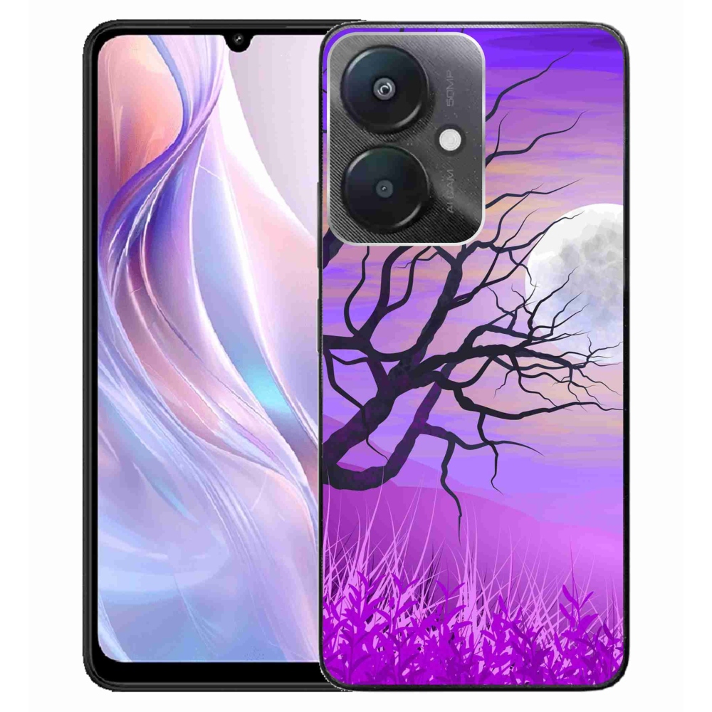 Gél tok mmCase a Xiaomi Redmi 13C 5G számára - rajzfilmes kidőlt fa