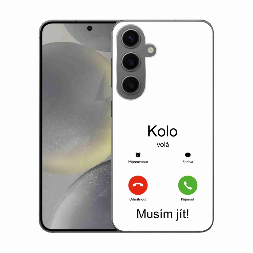 Gél borító mmCase Samsung Galaxy S24 - a kerék hívja fehér háttérrel