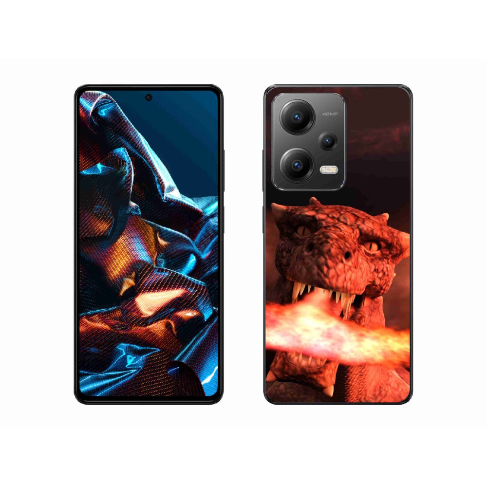 Gél borítás mmCase a Xiaomi Redmi Note 12 Pro 5G-hez - sárkány