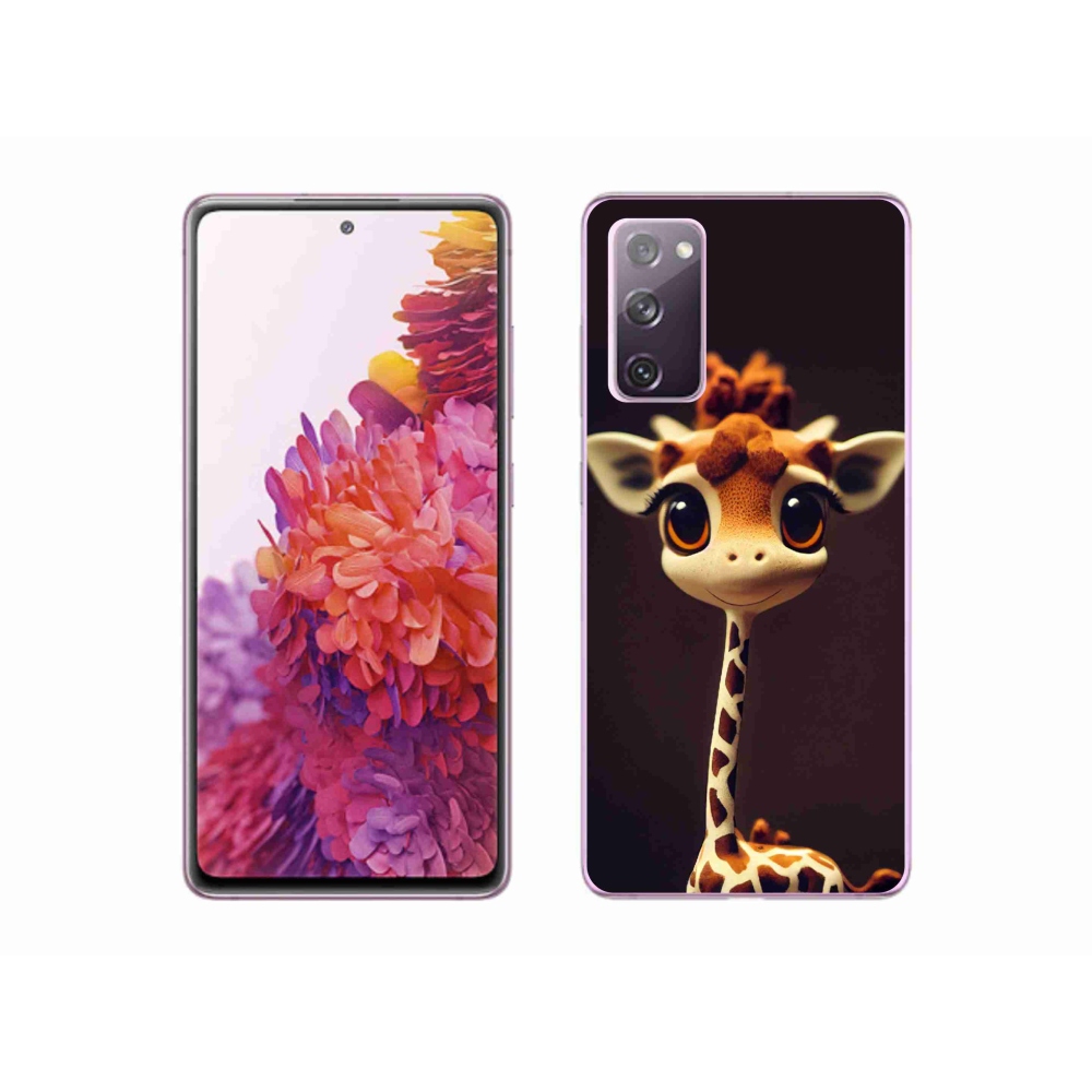 Zselés borítás mmCase Samsung Galaxy S20 FE - kis zsiráfhoz