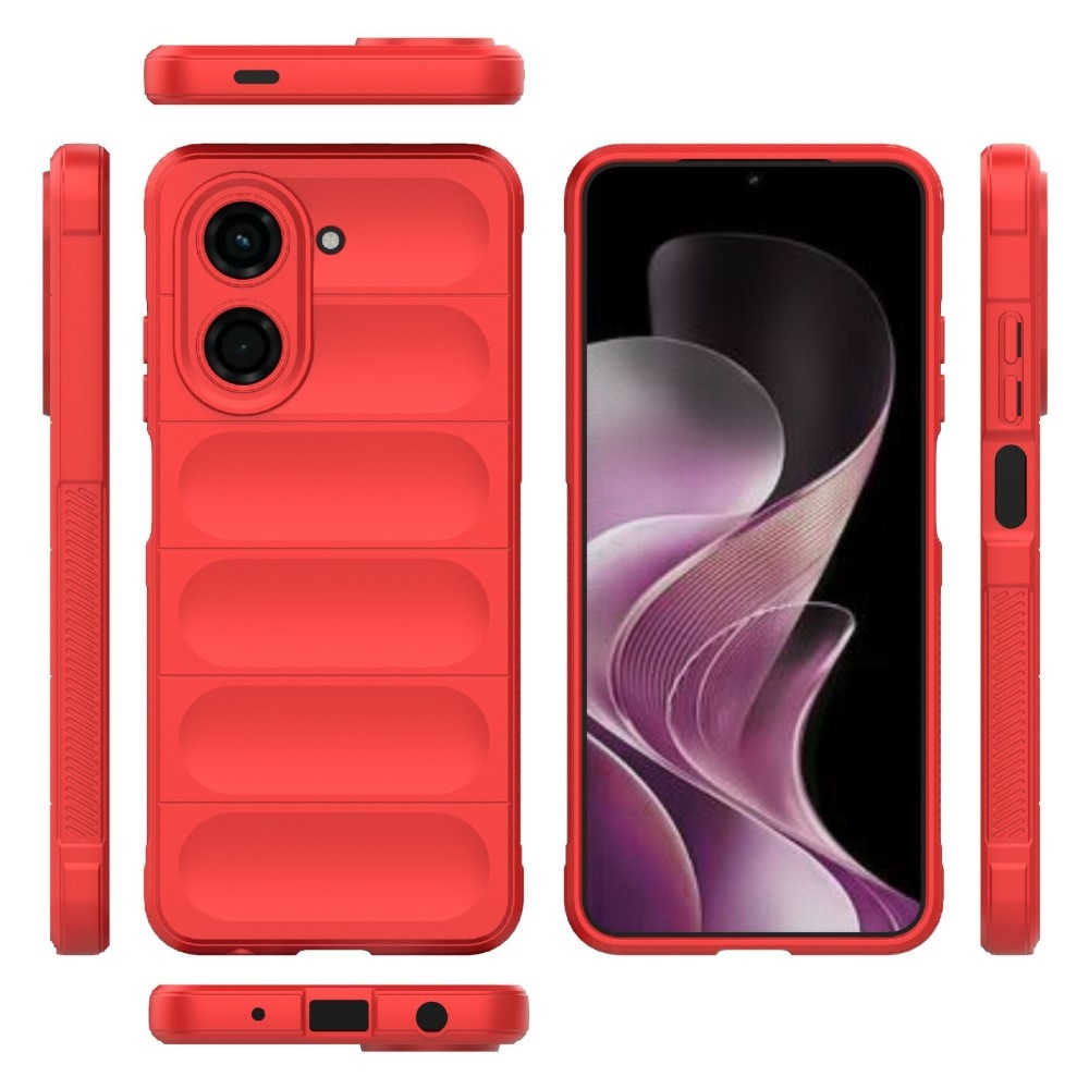 Rugg tartós zselés tok Xiaomi Redmi A5 (171.7x77.8x8.3mm) - piros
