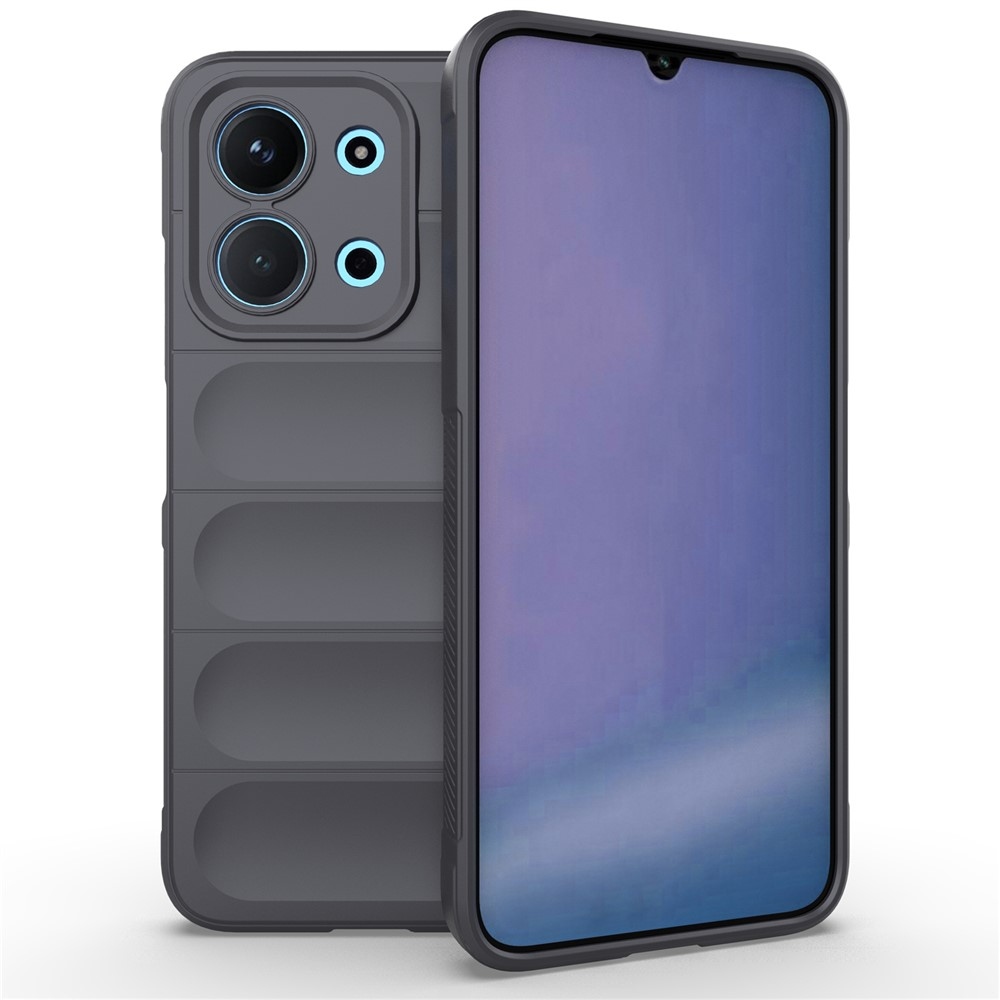 Rugg tartós zselés tok Xiaomi Redmi 15C 4G (171mm)/Poco C85 4G (171mm) - sötétszürke színben
