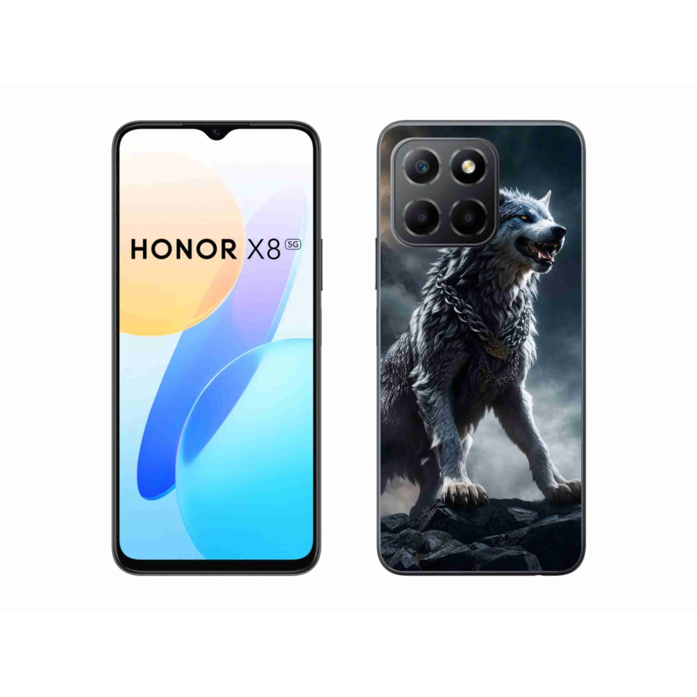Zselés borítás mmCase a Honor X8 5G készülékhez - farkas 1