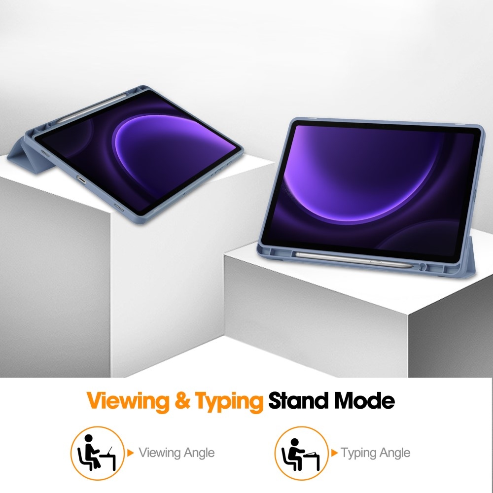Ügyes záró tok Samsung Galaxy Tab S9 FE/Tab S10 FE készülékhez - lila