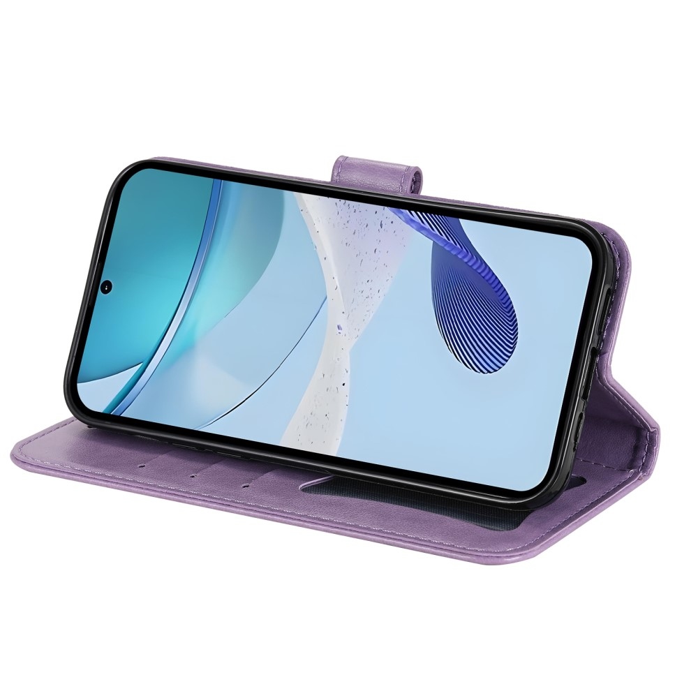 Mandala könyvtáska a Realme C75 készülékhez - lila