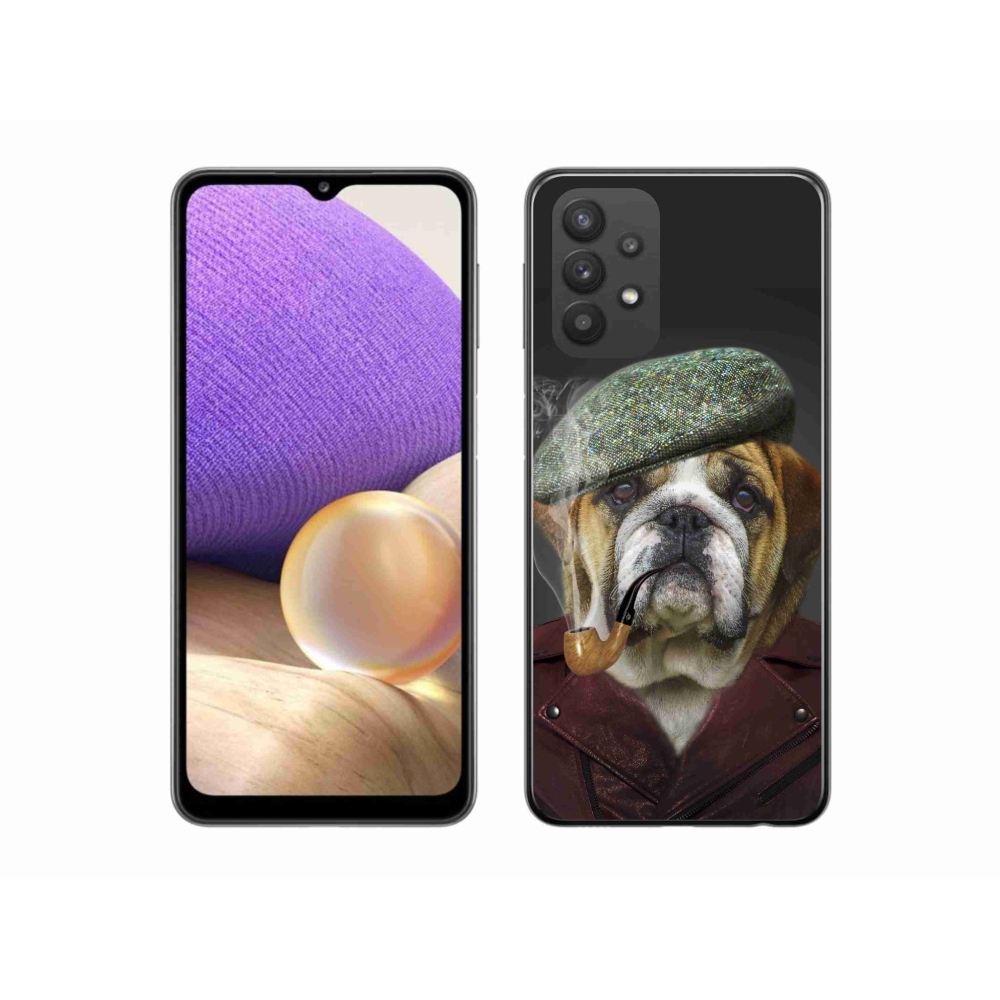 Zselés borítás mmCase Samsung Galaxy A32 5G - kutya csővel
