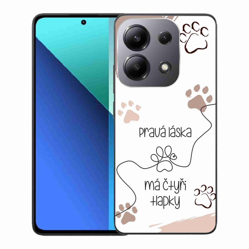 Gél borítás mmCase a Xiaomi Redmi Note 13-hoz - kutya motívum 1 fehér háttér