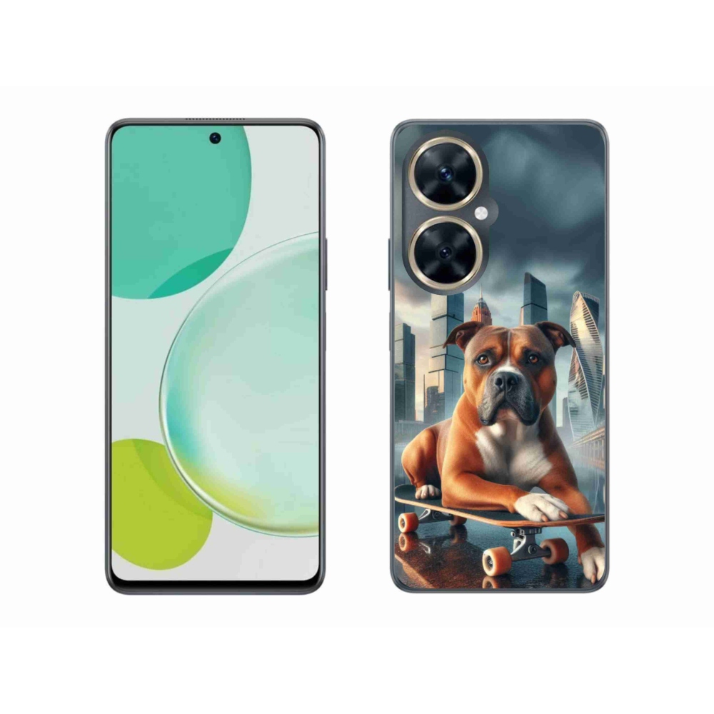 Gél borítás mmCase a Huawei Nova 11i készülékhez - kutya gördeszkán