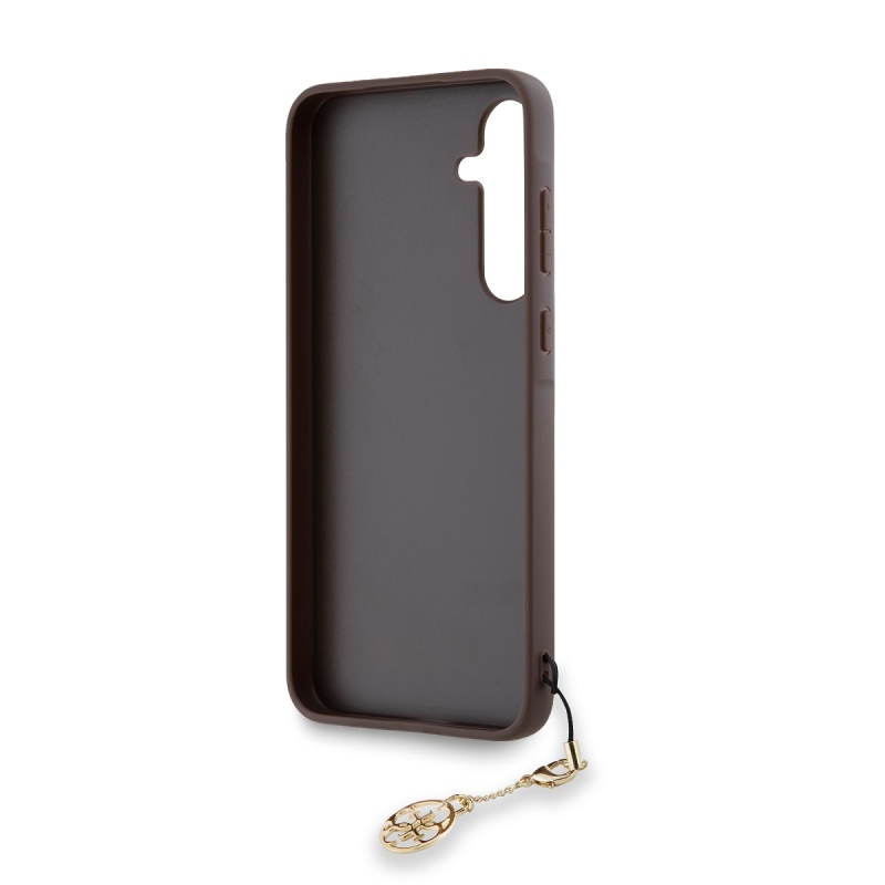 Guess 4G Charm hátlap Samsung Galaxy A55 barna színű hátlaphoz