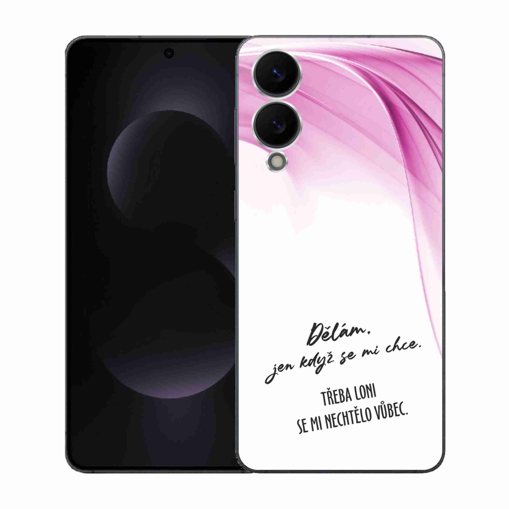 Gél borító mmCase Samsung Galaxy S25 Edge készülékhez - vicces szöveg 12 fehér háttér