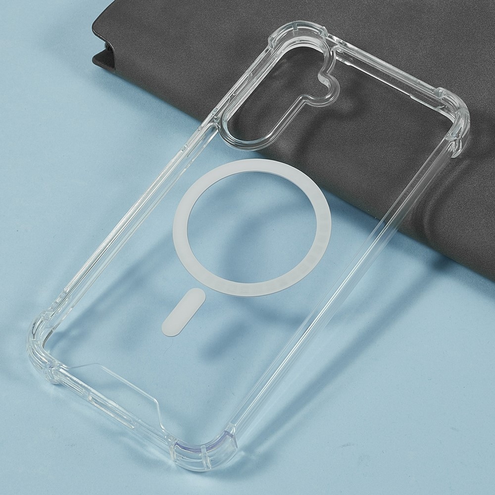 Átlátszó zselés tok MagSafe-val Samsung Galaxy A17 5G készülékhez, megerősített sarkokkal