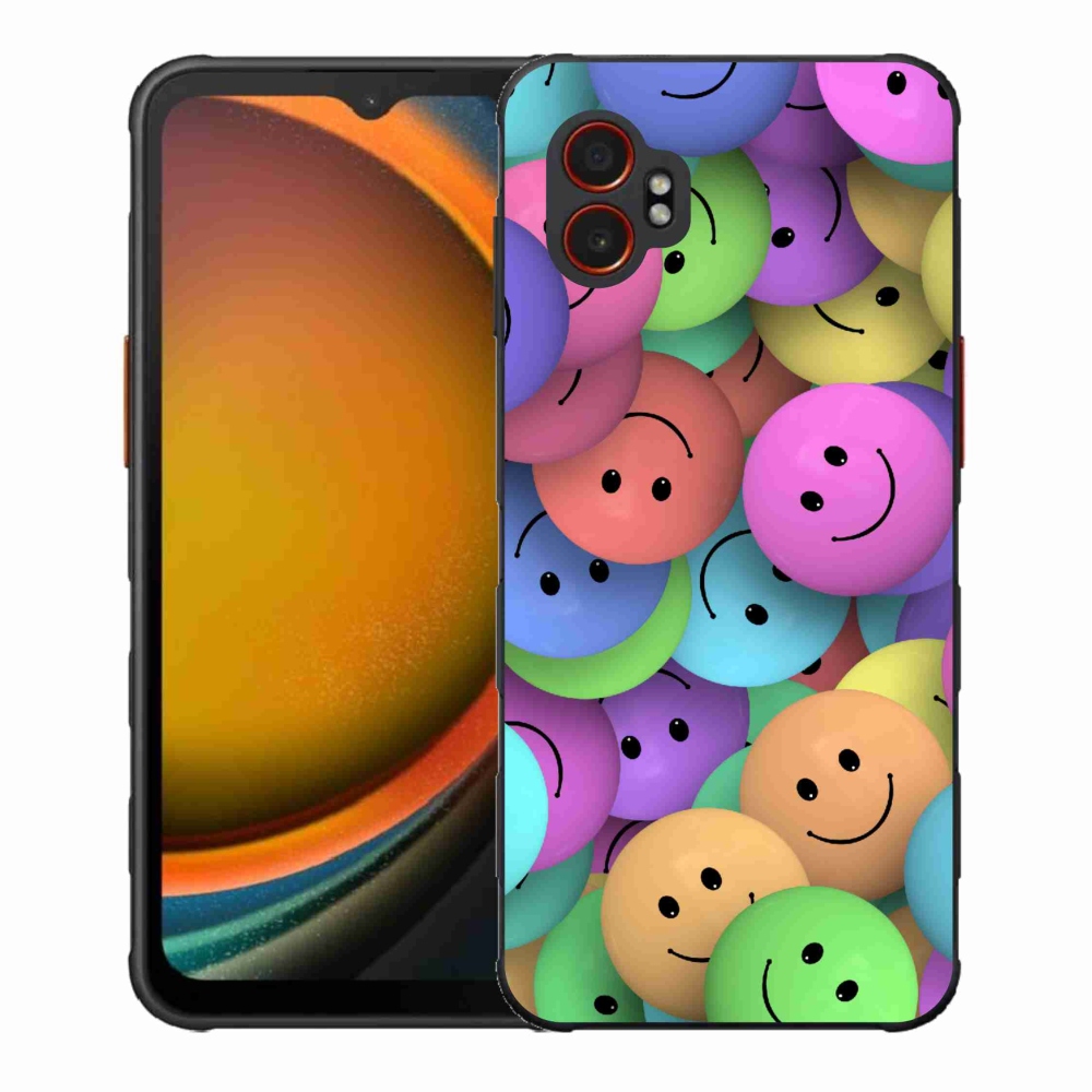 Gél borítás mmCase Samsung Galaxy Xcover 7 Pro készülékhez - színes smiley-k