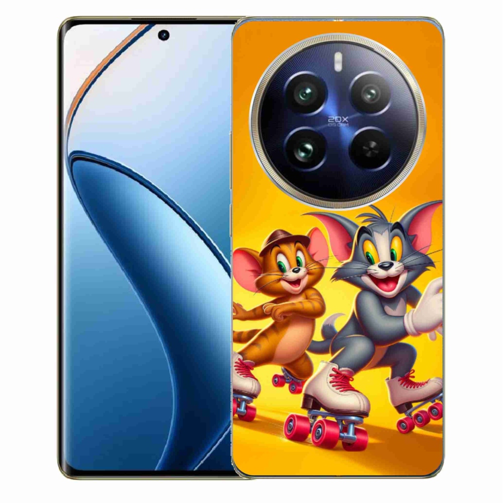 Gél borítás mmCase a Realme 12 Pro 5G/12 Pro+ 5G számára - tom and jerry