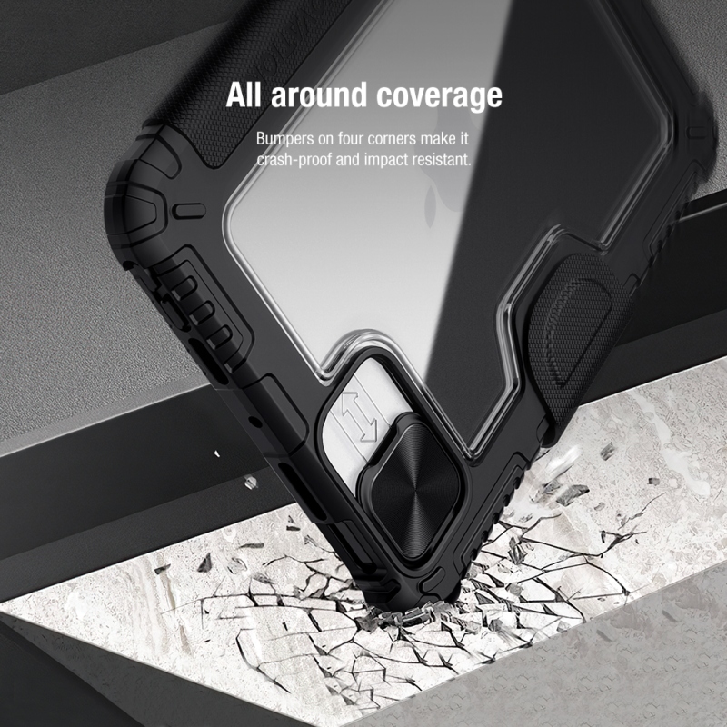 Nillkin Bumper PRO védőállvány tok iPad Mini 6 2021/Mini 7 2024 Fekete