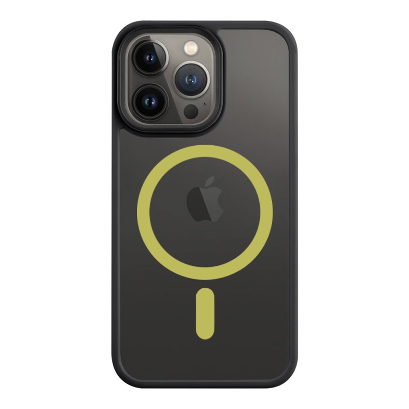 Taktikai MagForce Hyperstealth 2.0 borító iPhone 13 Pro fekete/sárga színű készülékhez