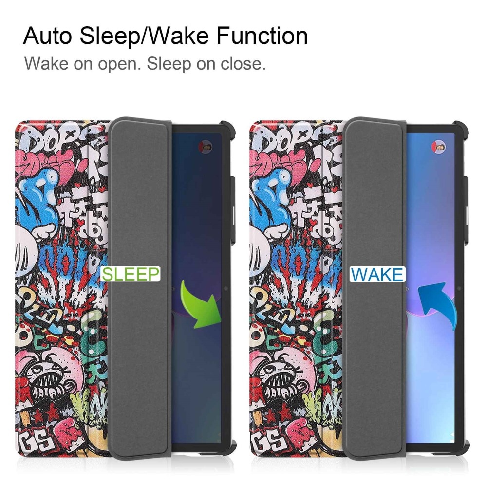 Nyomtatás intelligens záró tok Lenovo Tab P11 Pro (2.Gen) - graffiti