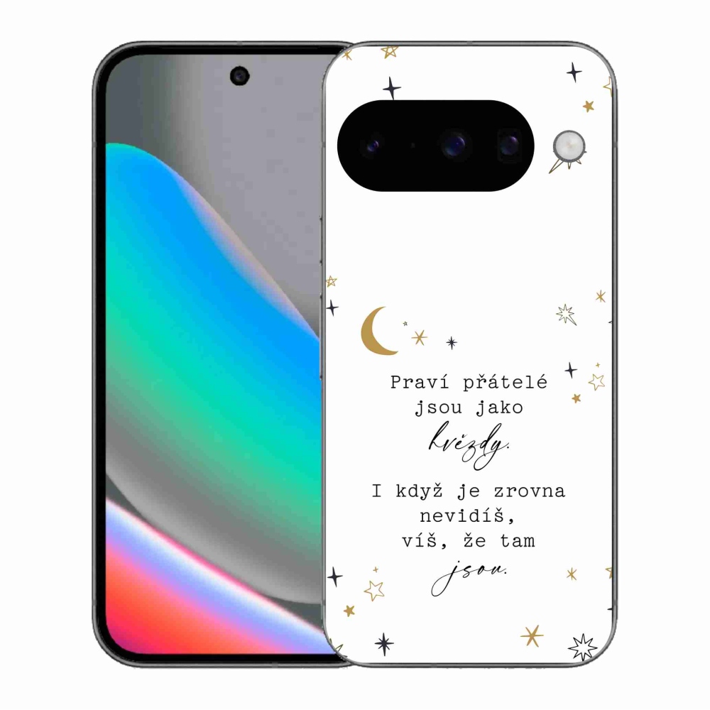 Gél borító mmCase a Google Pixel 10 - Idézet 6 fehér háttérrel