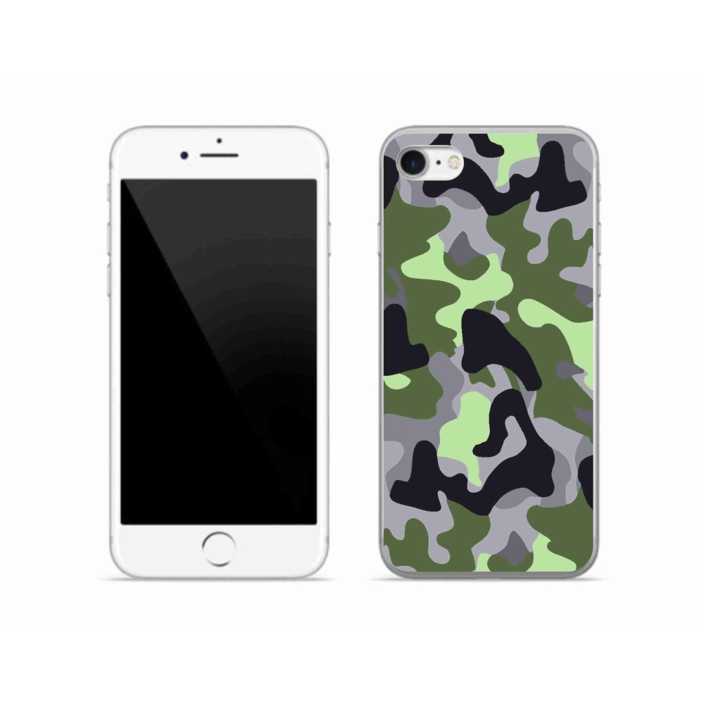 Zselés borítás mmCase iPhone SE (2020) - terepszínű minta 7