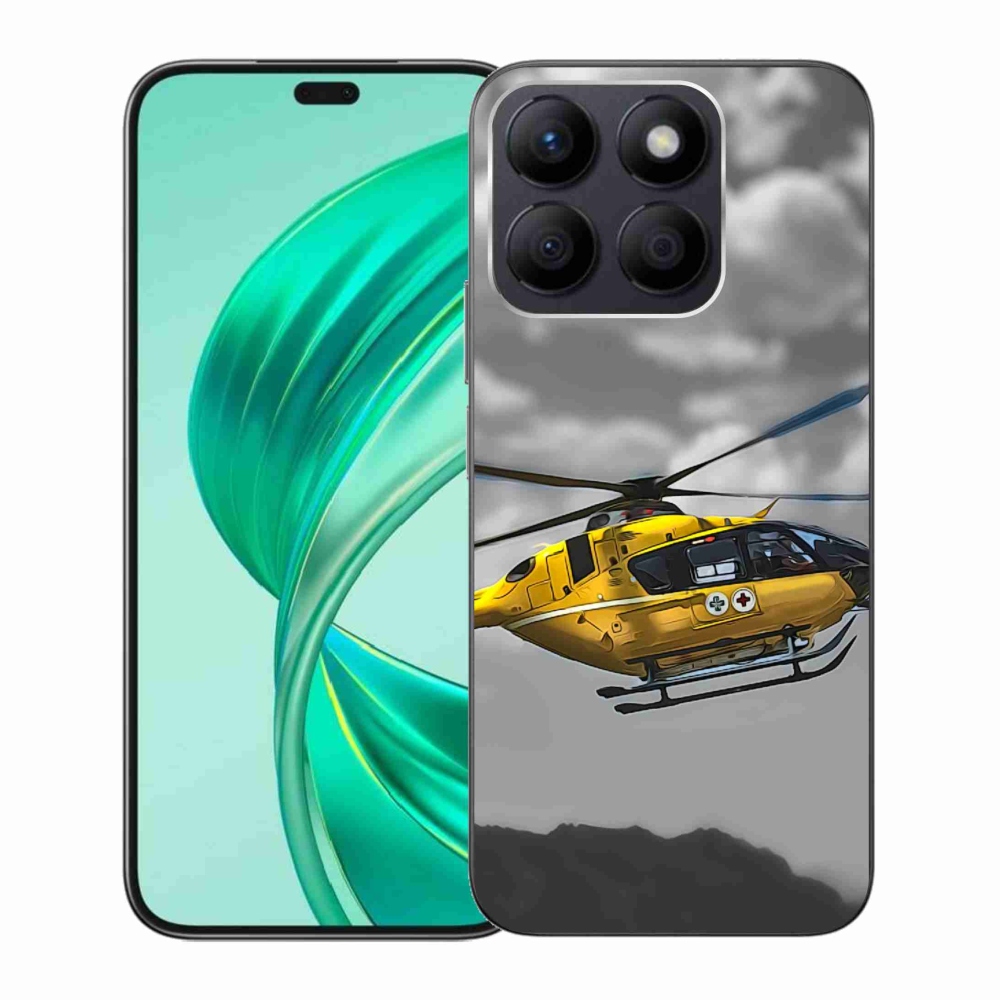 Zselés borítás mmCase a Honor X8b készülékhez - sárga helikopter
