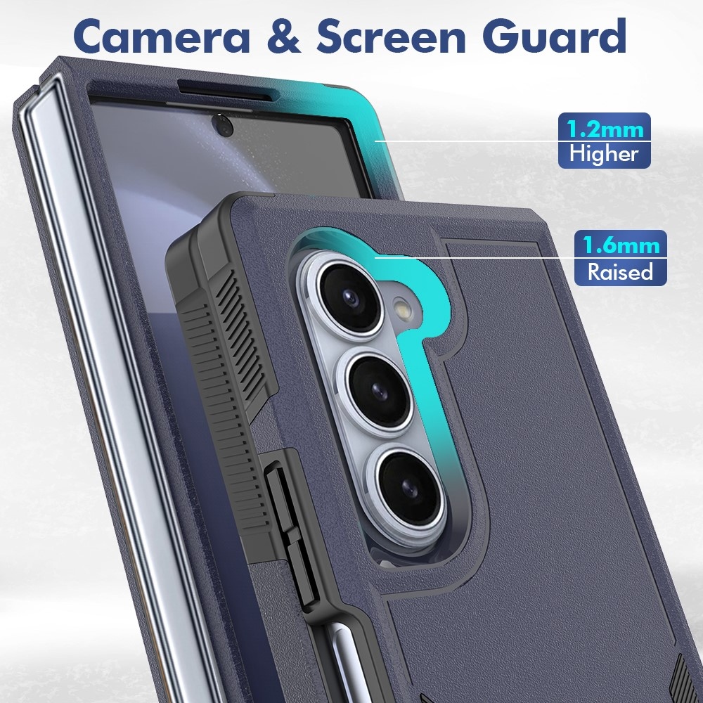 Műanyag tok Samsung Galaxy Z Fold6 5G tokhoz - sötétkék