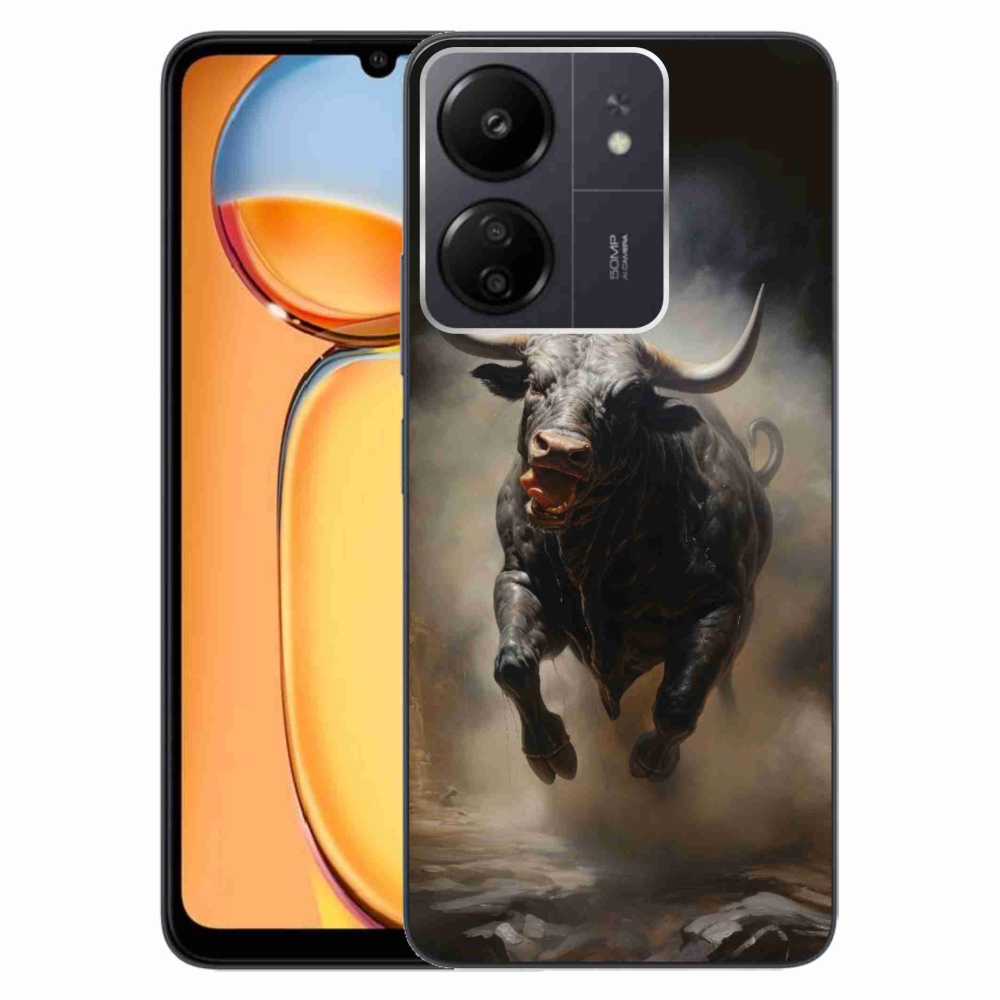 Gél borítás mmCase a Xiaomi Poco C65/Redmi 13C - dühös bika számára